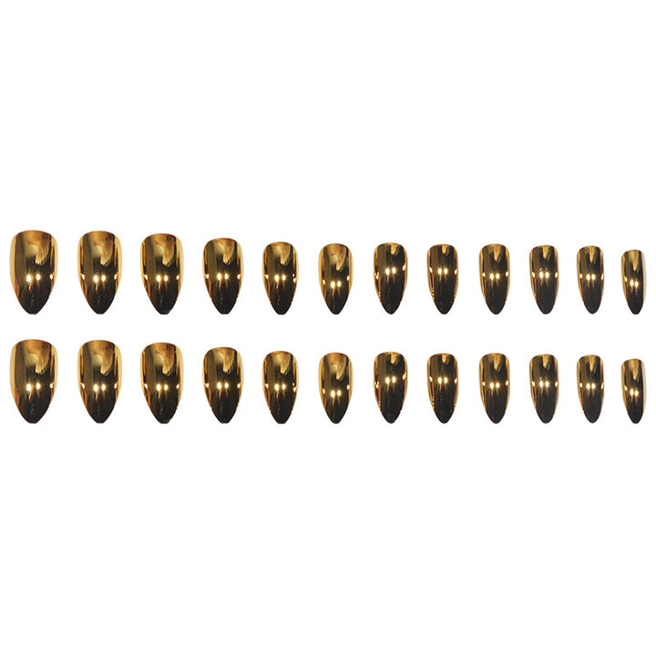 Metallic Stiletto Nail Enhancements Kalsten