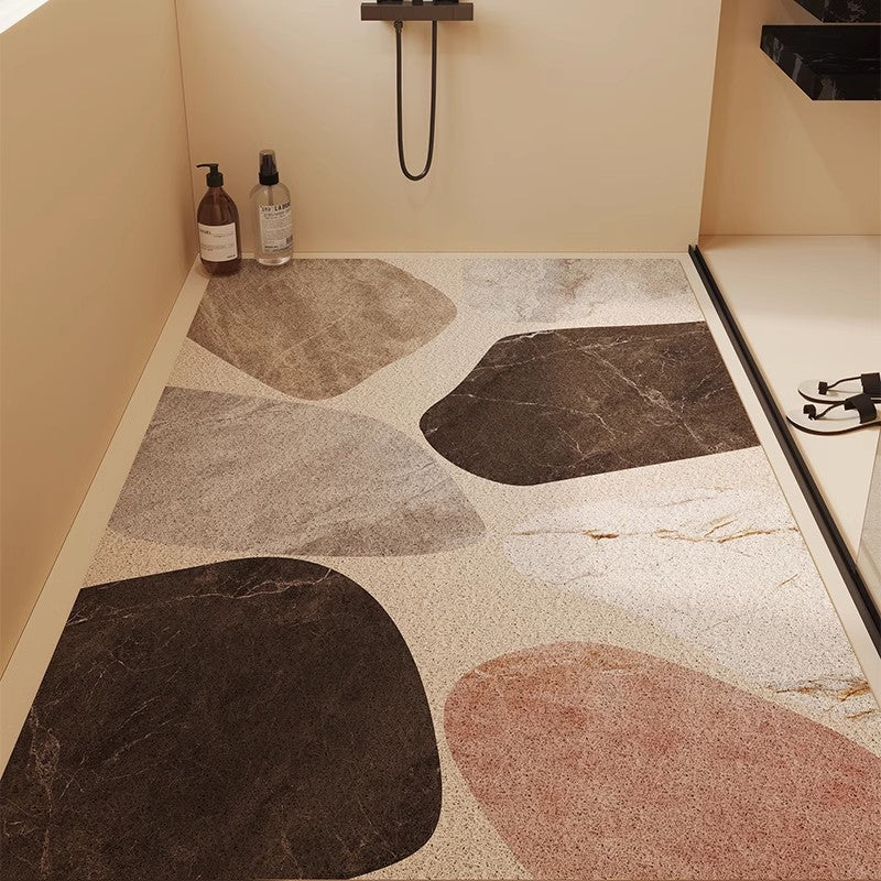 Abstract Stone Pattern Bath Mat
