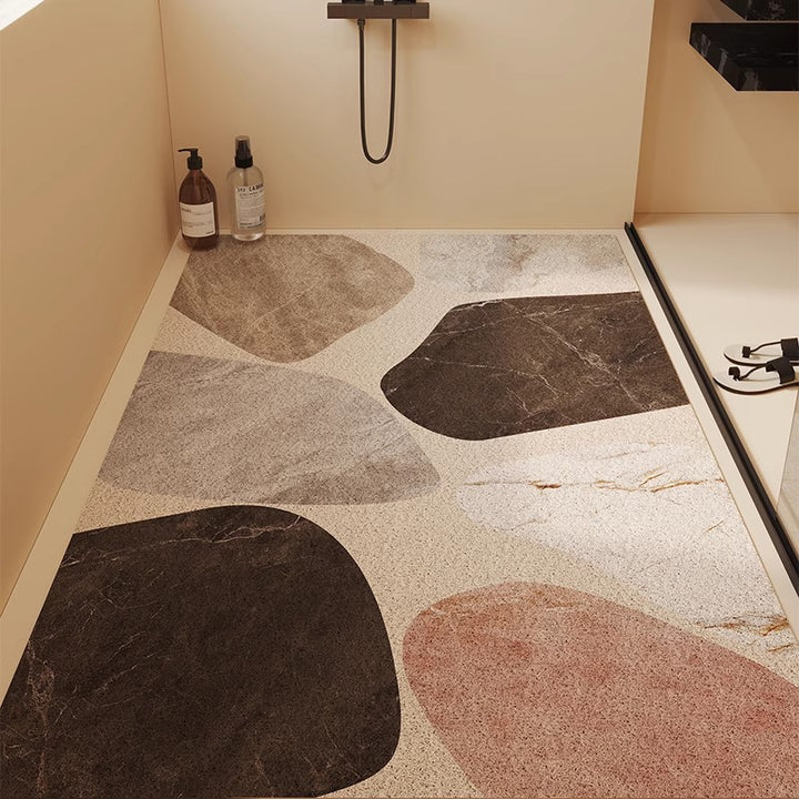 Abstract Stone Pattern Bath Mat