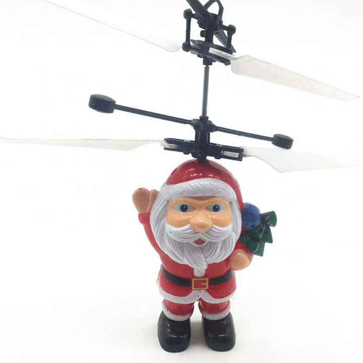 Flying Santa Claus decorative figure with rotor