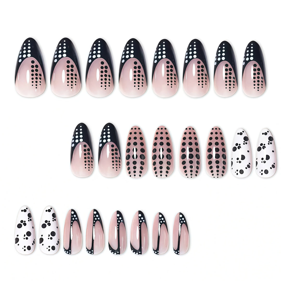 Elegant Abstract Pointed Nail Art Extensions Kalsten