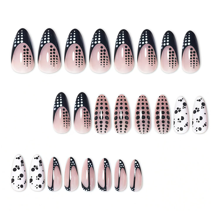 Elegant Abstract Pointed Nail Art Extensions Kalsten
