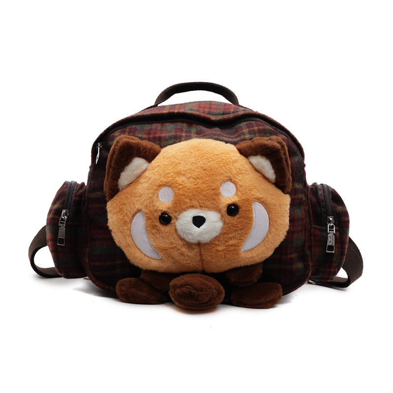 Plush Animal-Themed Mini Backpack