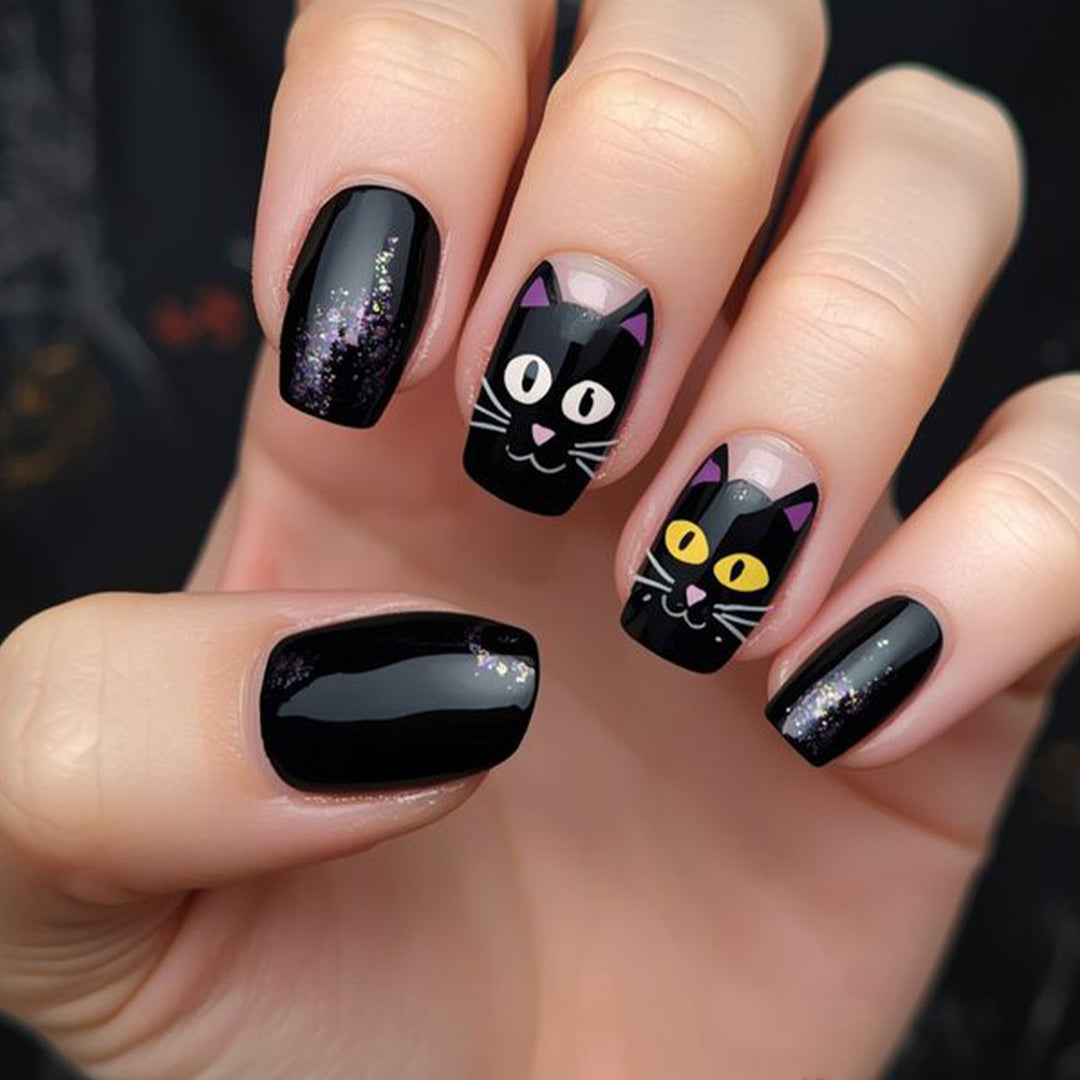 Cat-Themed 3D Nail Art Extensions Kalsten