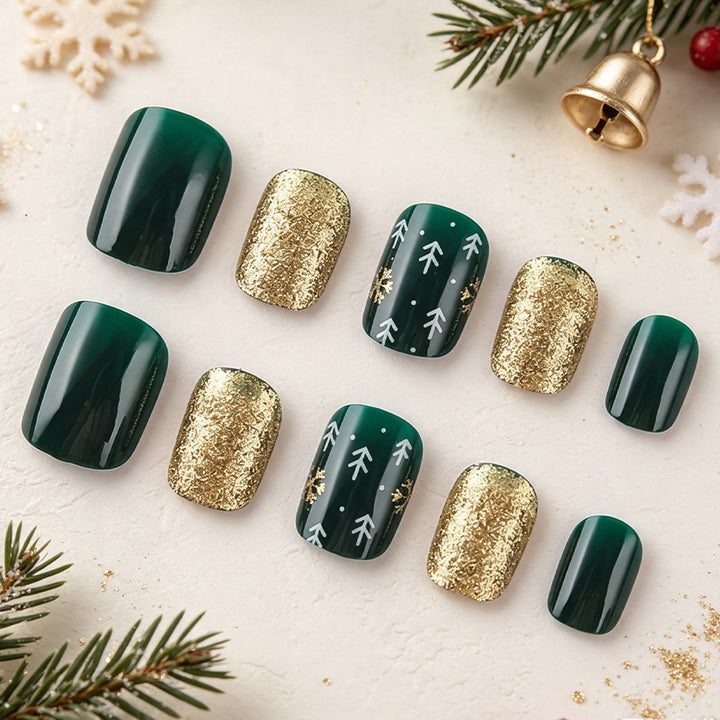 Decorative Holiday Themed Press-On Nails Kalsten