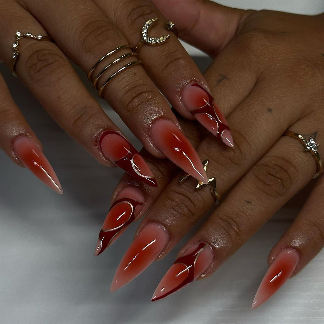 Artful and elegant stiletto nails Kalsten