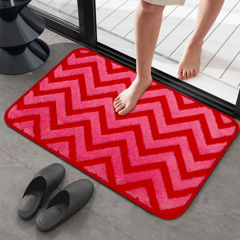 Chevron Pattern Anti-Slip Bath Mat Kalsten