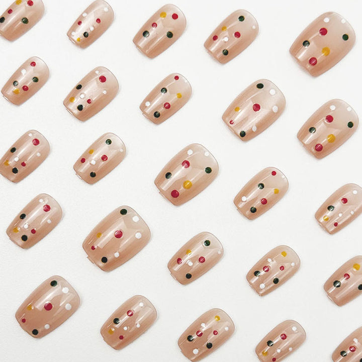 Artistic Confetti Press-On Nail Set Kalsten