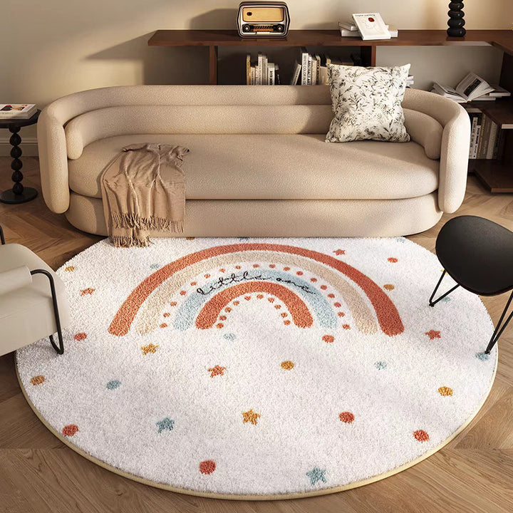 Playful Round Area Rug