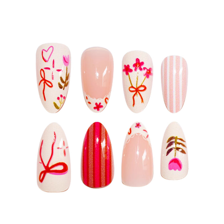 Artistic Floral Nail Art Set Kalsten