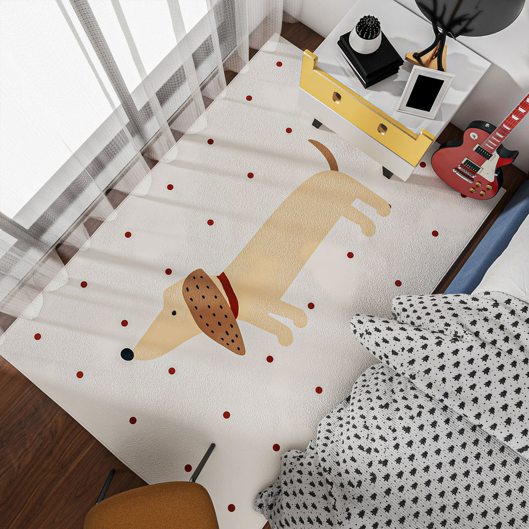 Cute Bunny-Themed Decorative Area Rug for Home