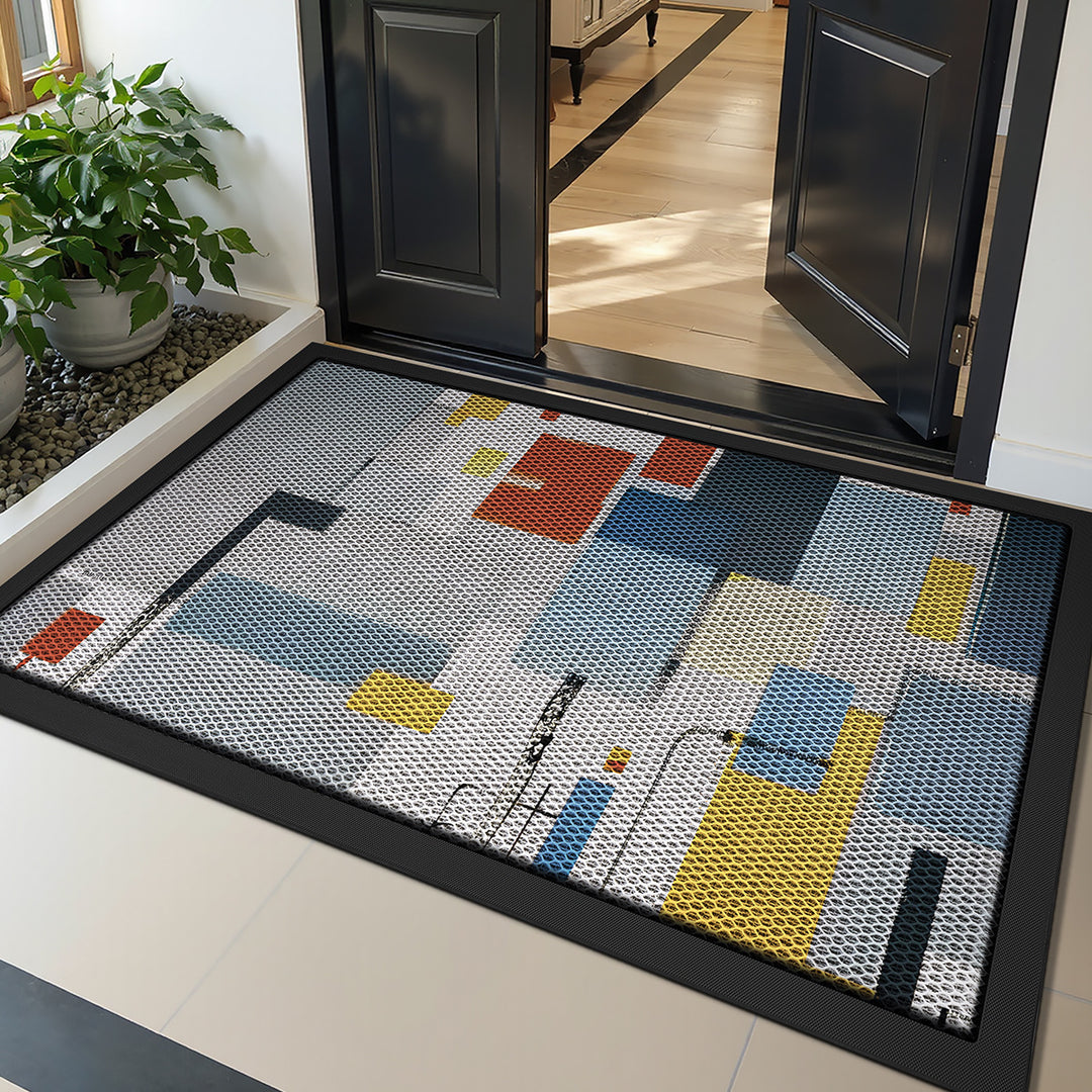 Decorative Geometric Entrance Mat Kalsten