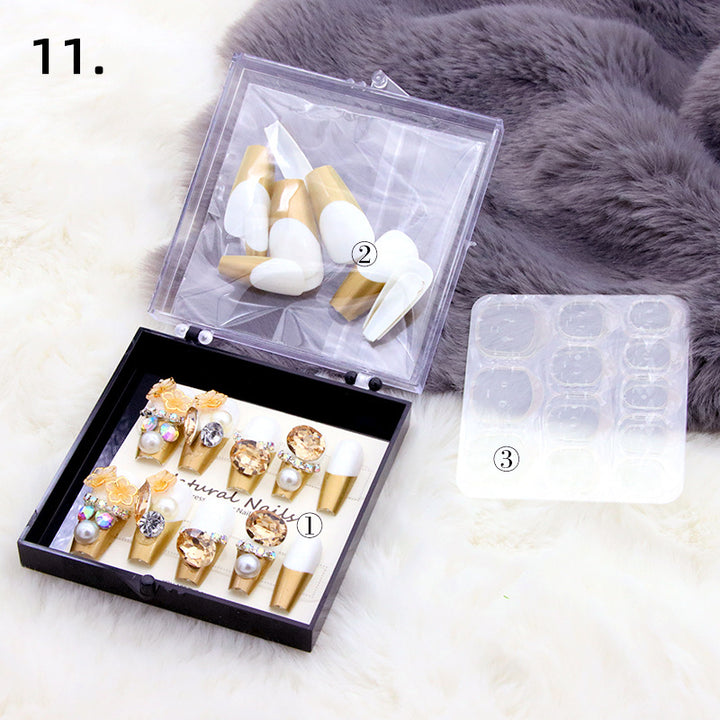 Elegant Pre-Designed Press-On Nail Set Kalsten
