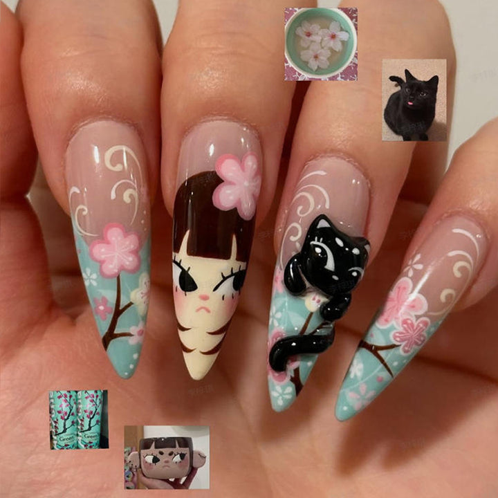 Artistic Press-On Nail Art Design Set kalsten