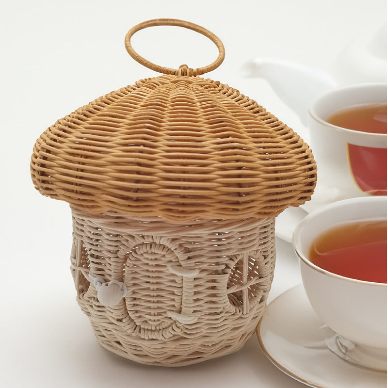 Playful storage basket with mushroom hat design Kalsten