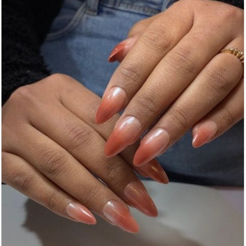 Ultra-Glossy Almond-Shaped Press-On Nail Collection Kalsten