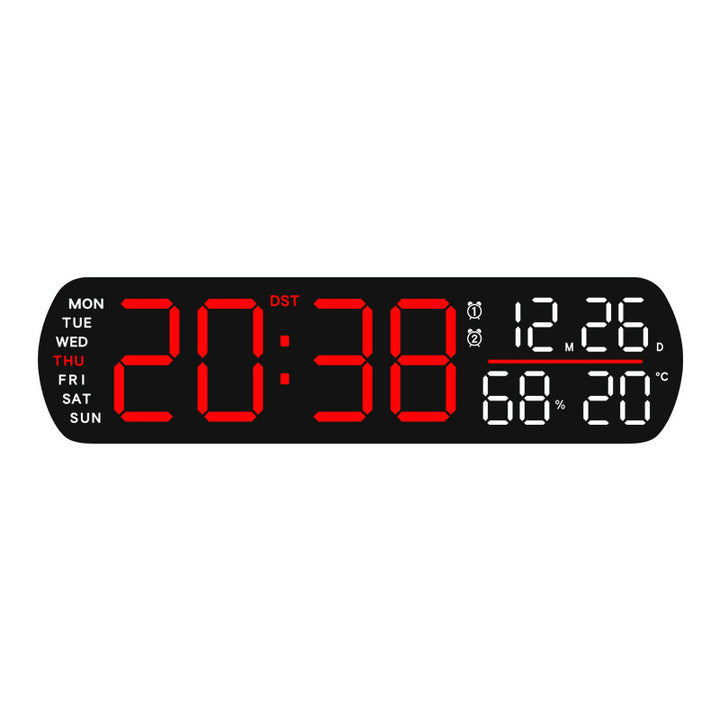 Digital wall clock with temperature and hygrometer display Kalsten