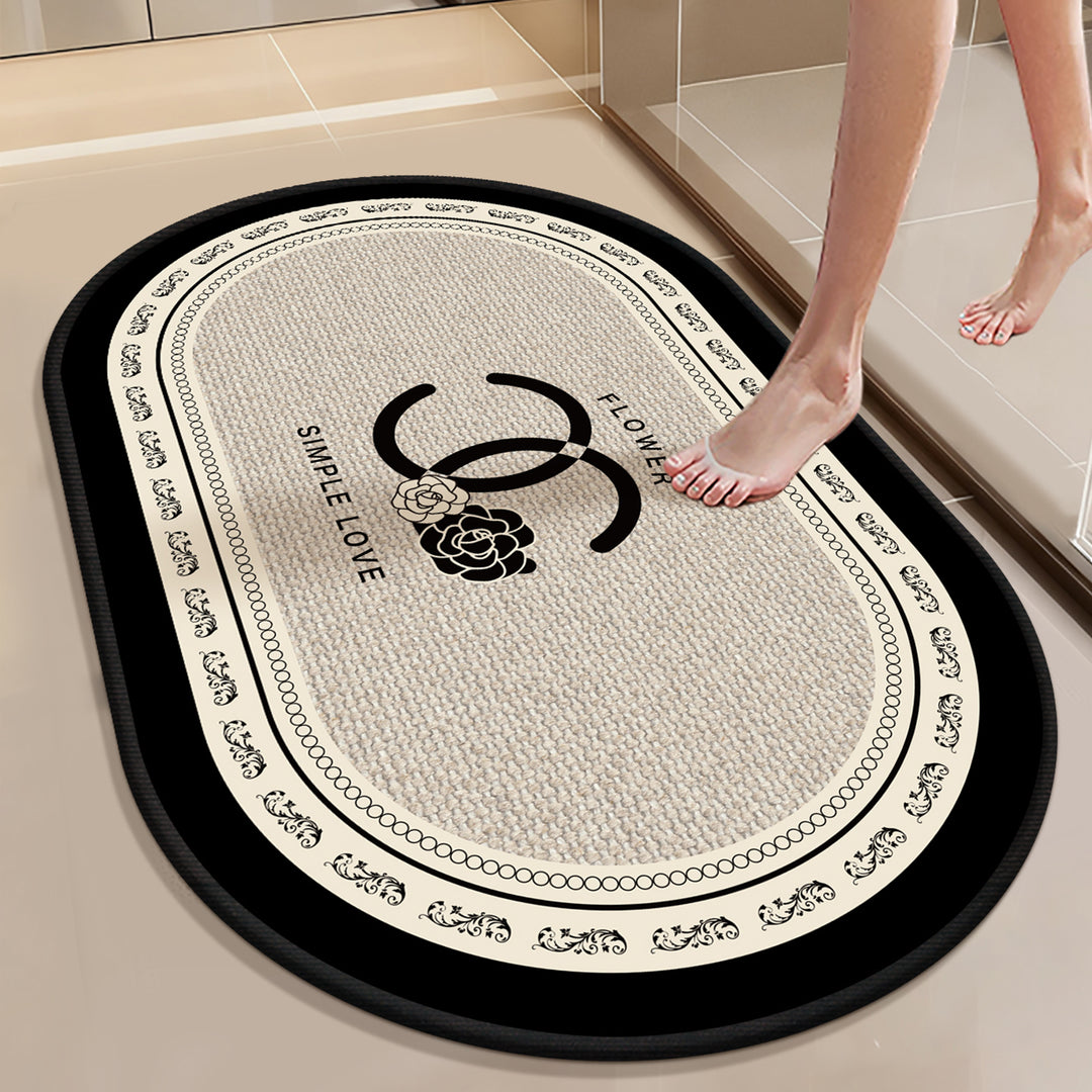 Stylish Abstract Design Bath Mat
