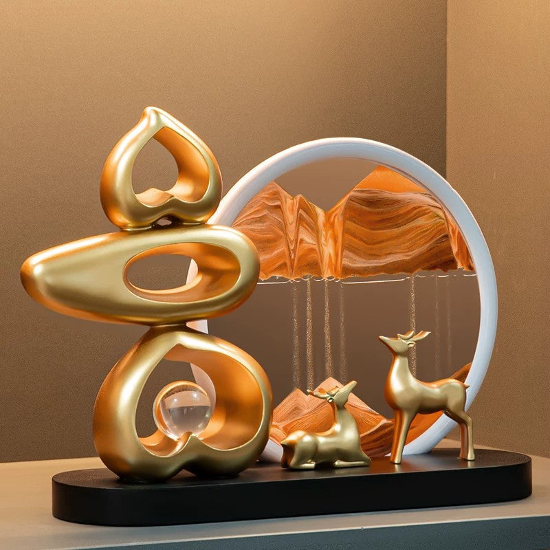 Modern Abstract Sand Art Sculpture