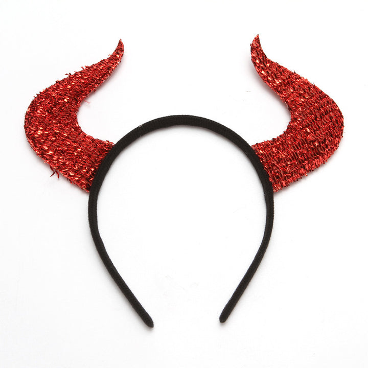 Devil's headband with glitter and devil horns Kalsten