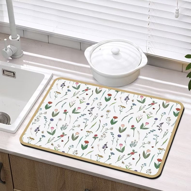 Elegant Floral Dining Table Mat Kalsten