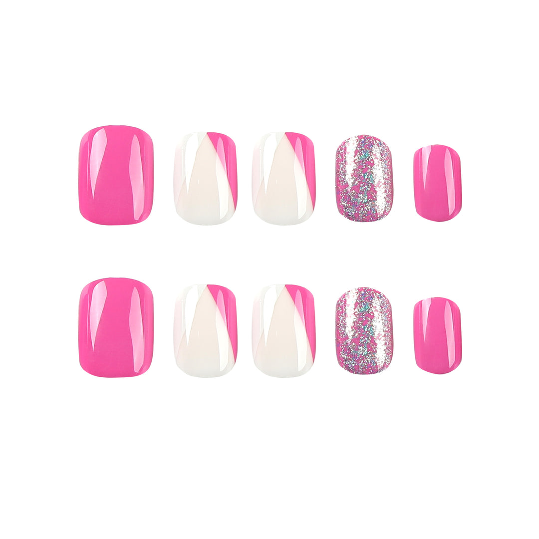 Artistic Nail Art with Glitter Accents and Ombre Design Kalsten