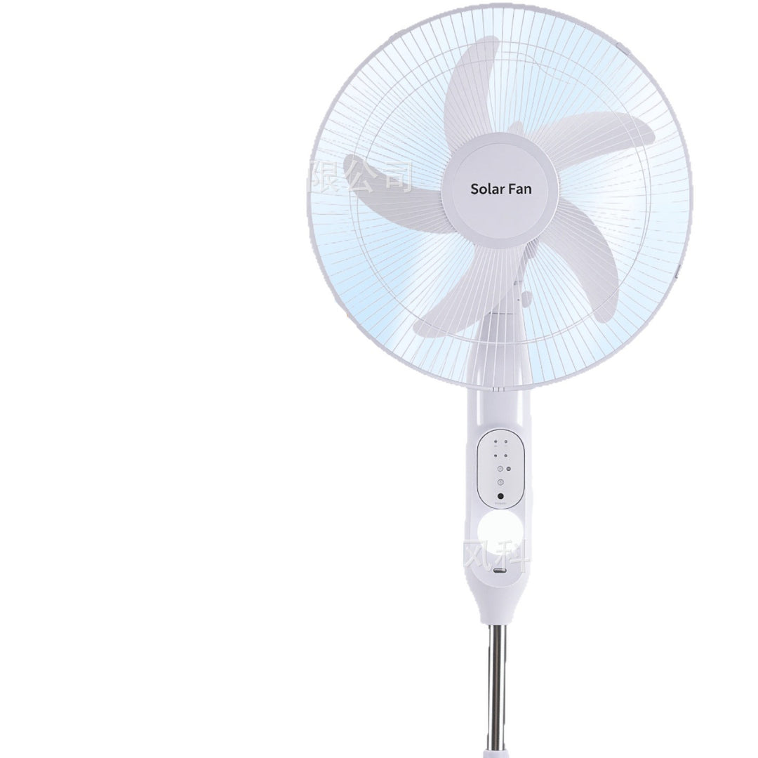 Ladies cordless floor fan with remote control and solar support Kalsten