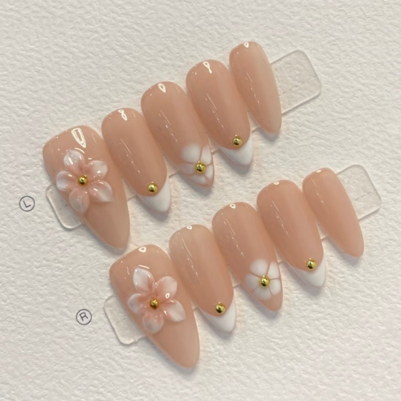Nature-Themed Artistic Press-On Nail Set Kalsten