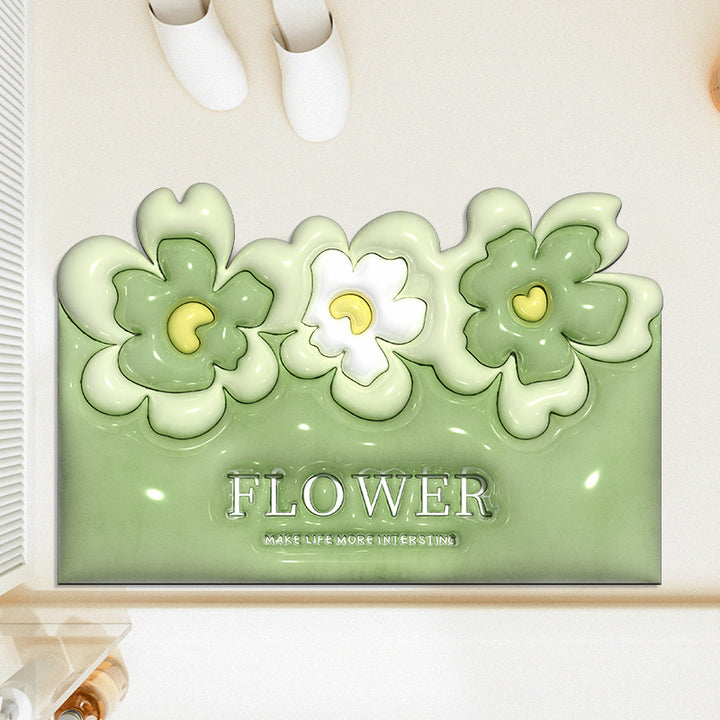 Decorative Floral Indoor Mat