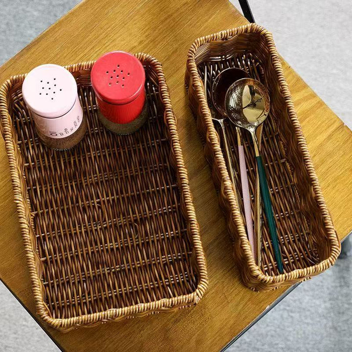 Rectangular Woven Storage Tray Kalsten