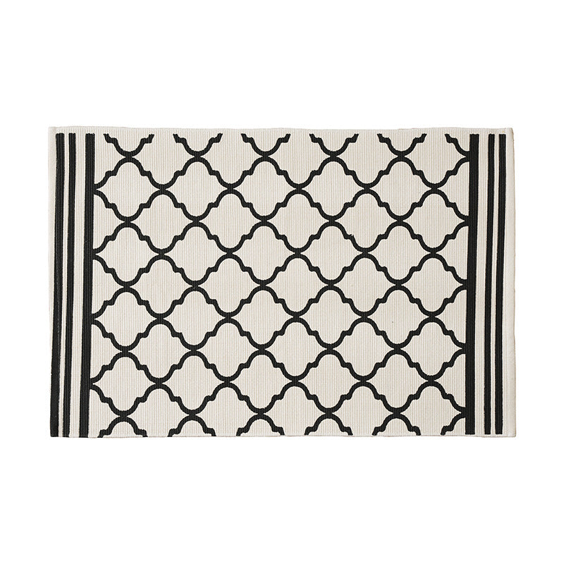 Living and entrance area mat with diamond pattern Kalsten