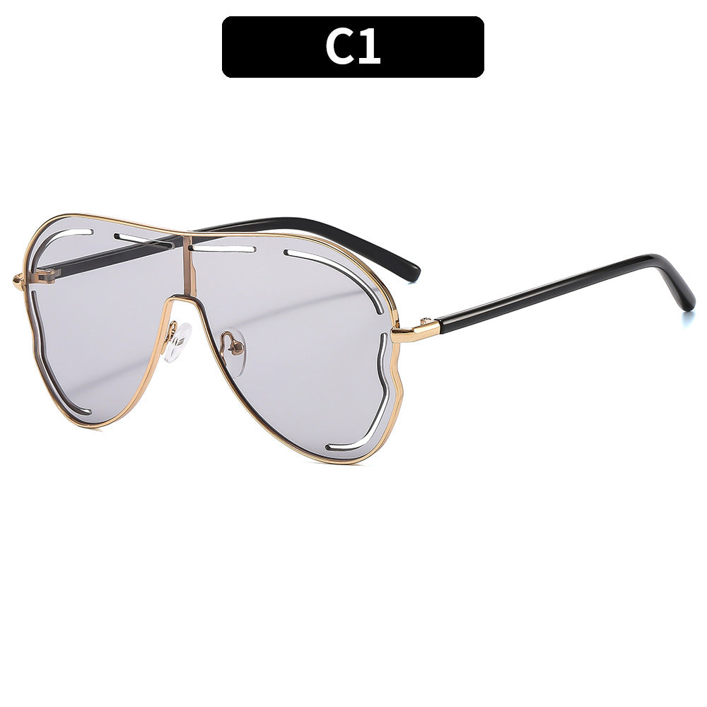 Futuristic Oversized Shield Sunglasses