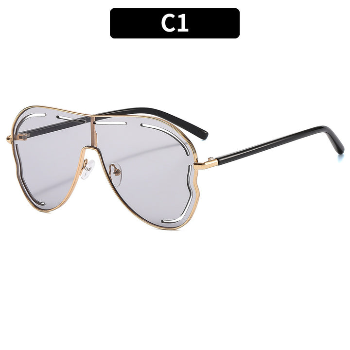Futuristic Oversized Shield Sunglasses
