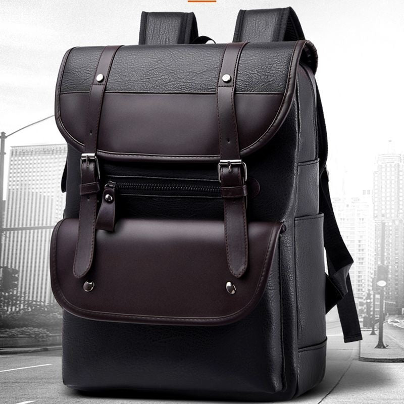 Backpack made of high-quality synthetic leather with multifunctional compartment system Kalsten