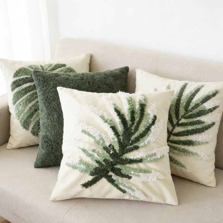Decorative Leaves Pattern Cushion