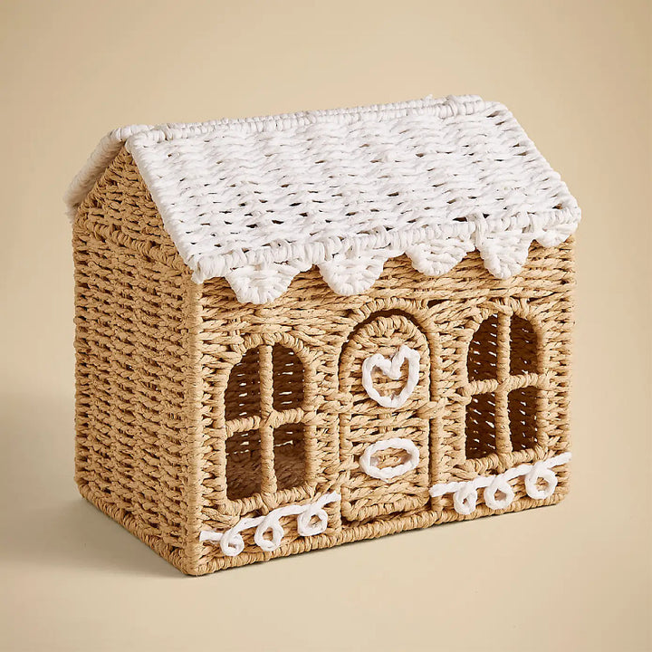 Playful storage basket in house design Kalsten