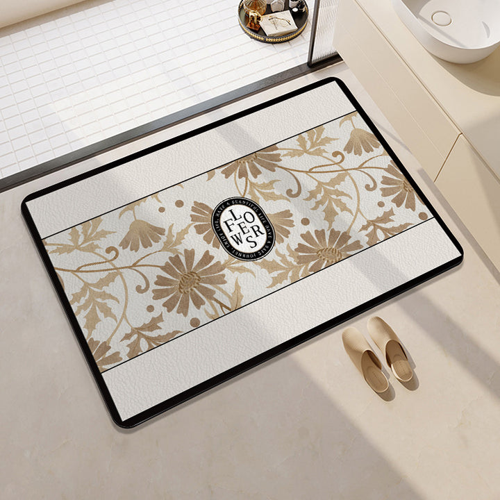 Fun Citrus-Themed Bath Mat Kalsten