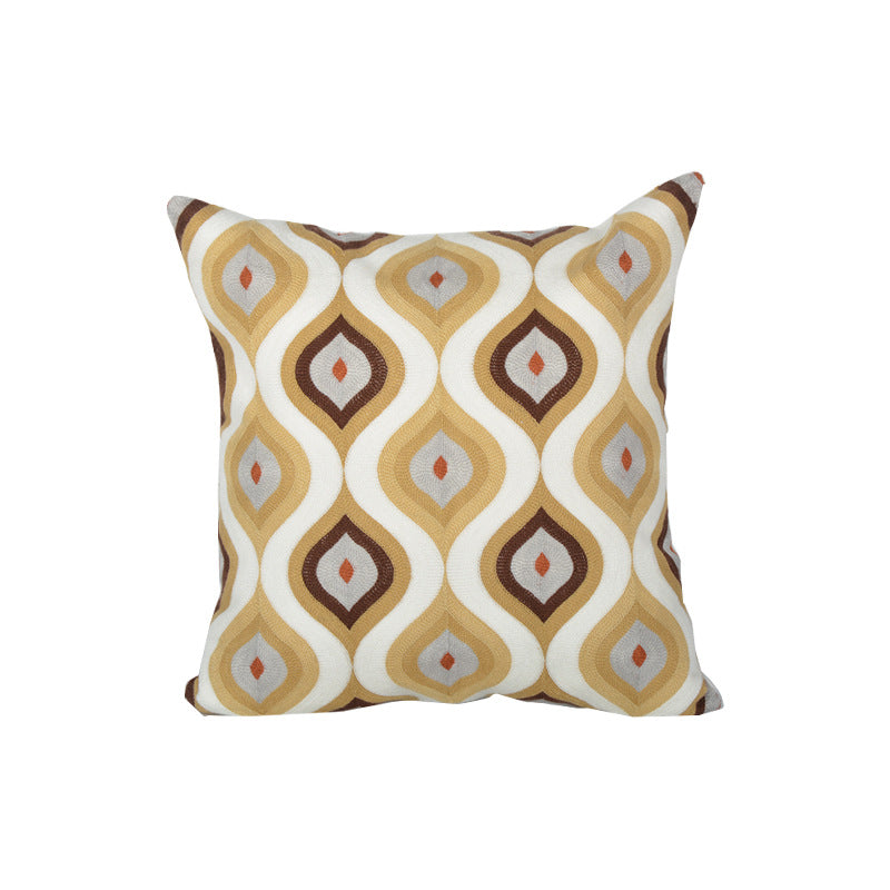 Cushion with artistic starfish pattern