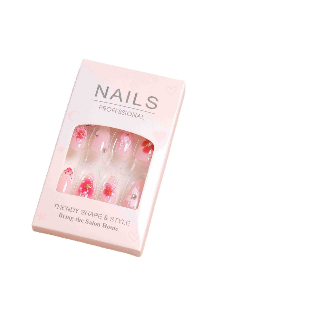 Elegant Floral Design Press-On Nail Set Kalsten