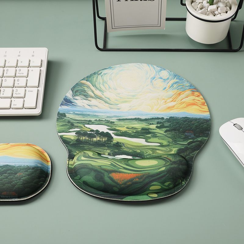 Artistic Gel Wrist Support Mouse Pad