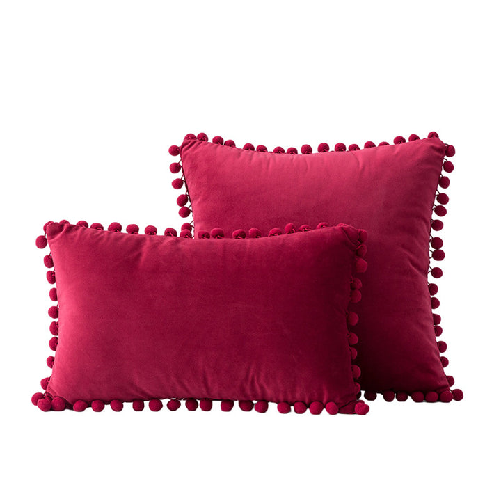 Decorative Pom-Pom Accent Pillow
