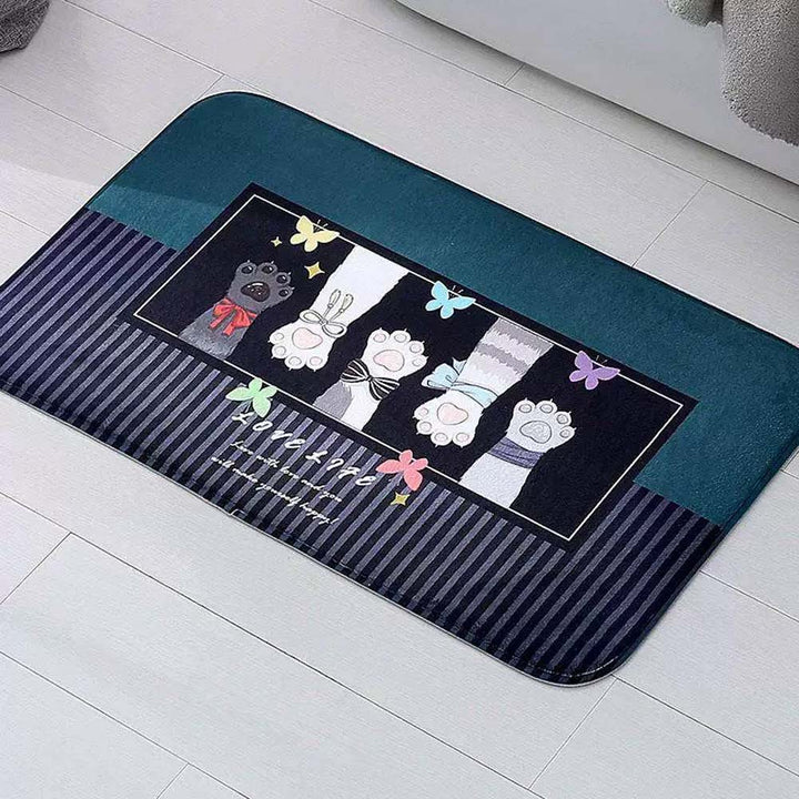 Stylish Motivational Quote Bath Mat