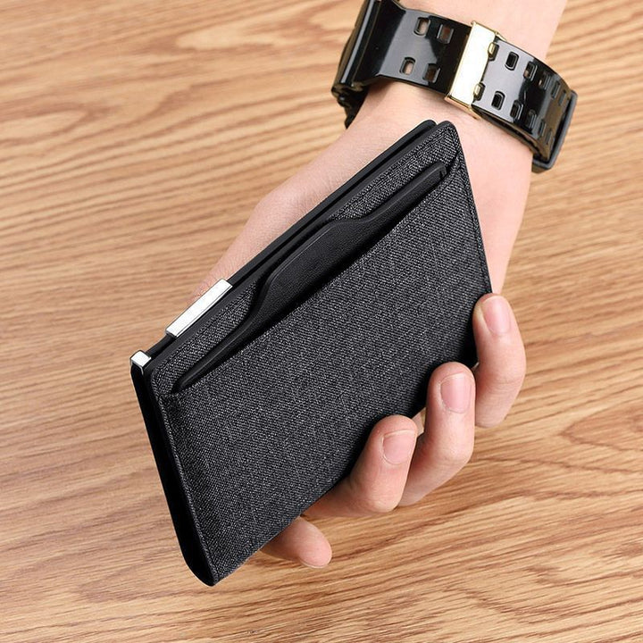 Slim Fabric RFID-Blocking Card Holder Kalsten