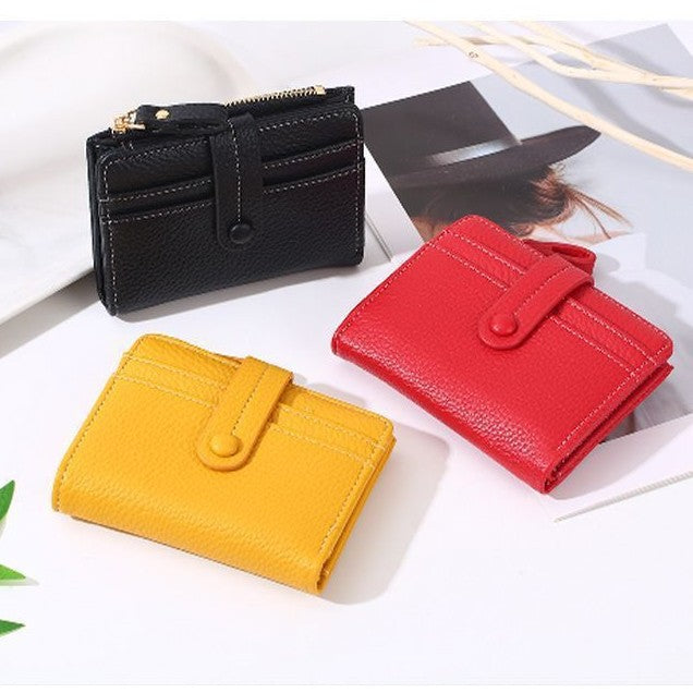 Textured Leather Zippered Card Pouch Kalsten