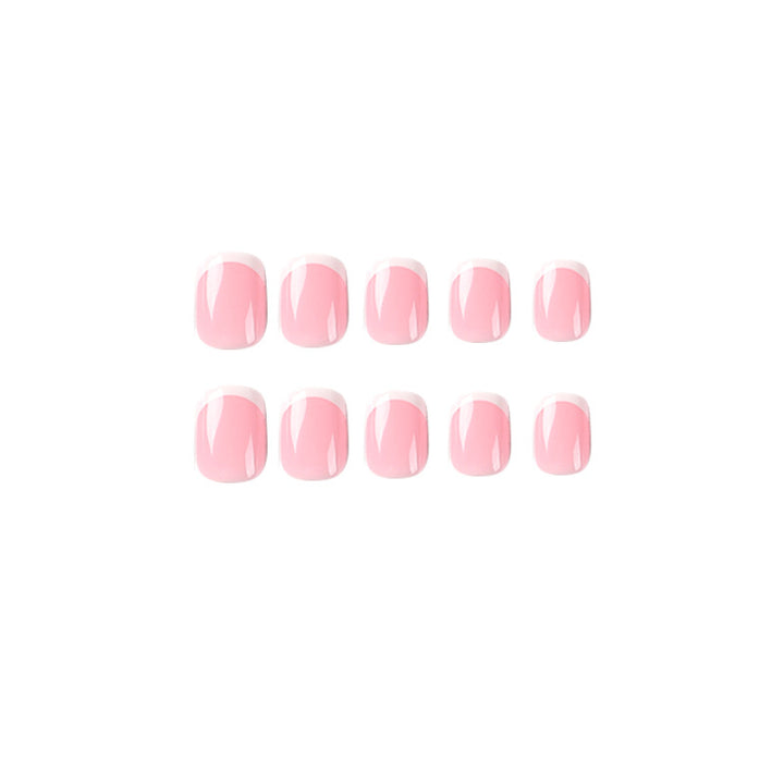 Artful nail extensions with classic French design Kalsten