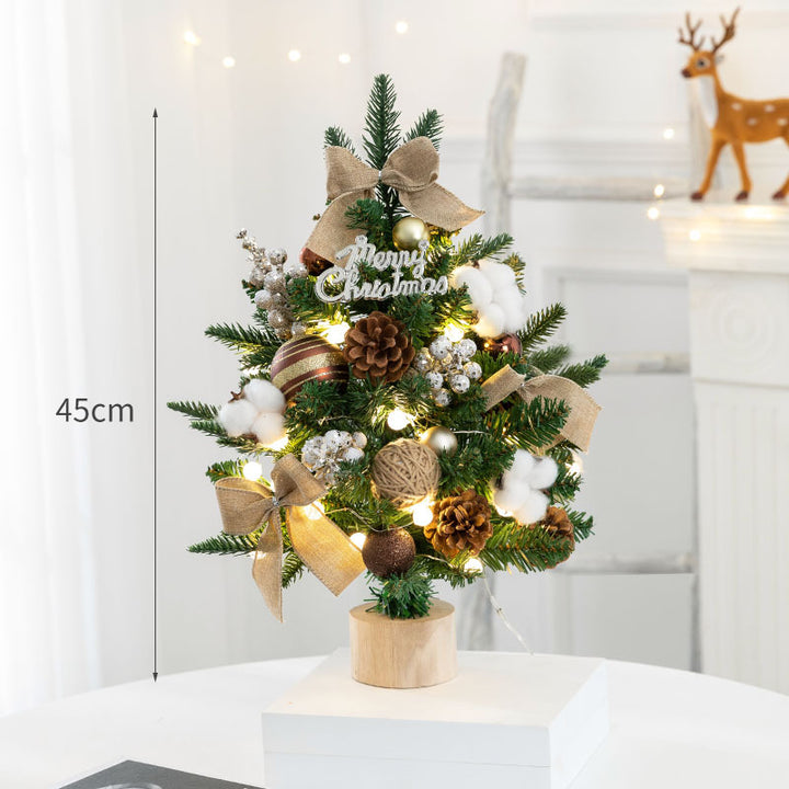 Decorative Mini Christmas Tree with LED Lights