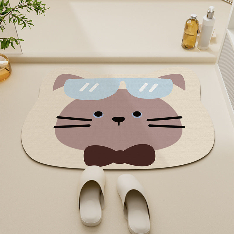 Cute Frog Design Bath Mat