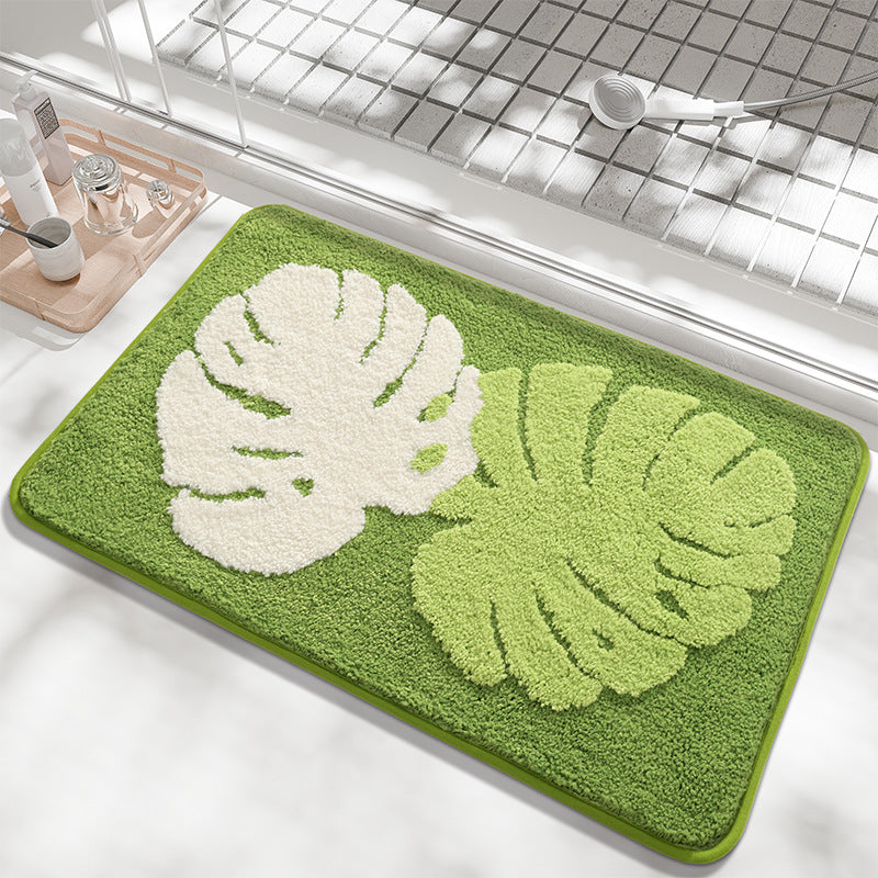Floral Patterned Bath Mat Kalsten