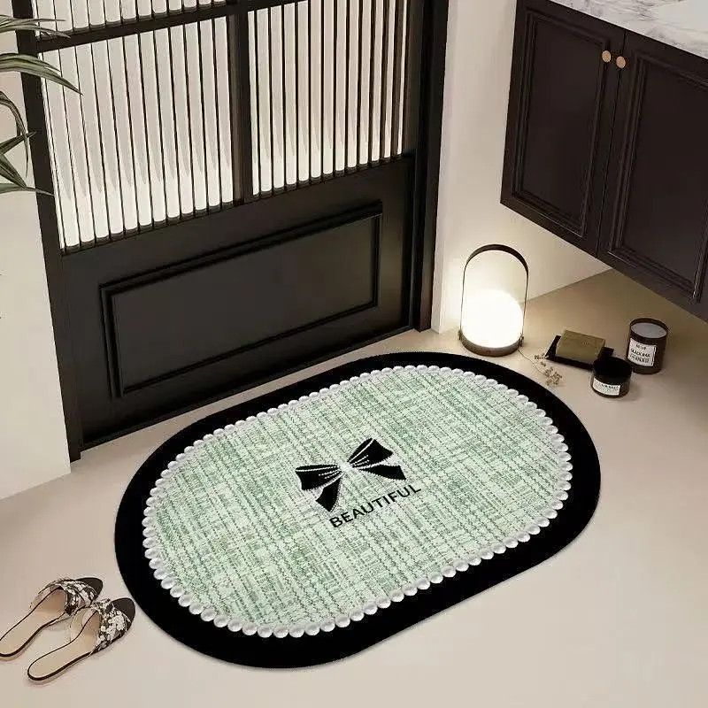 Floral Rose-Themed Area Mat