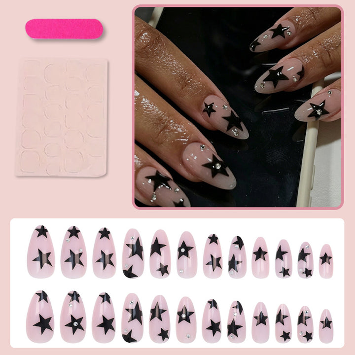 Nail art set with glamorous stars and sparkling accents Kalsten